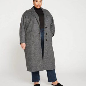 NWT Universal Standard Willow Oversized Wool Cocoon Coat in Tweed (size 6/8)